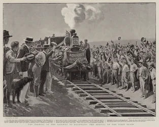 La apertura del ferrocarril a Buluwayo, la llegada del primer tren